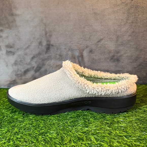 OOFOS OOcoozie Mule Cozy Lined Slip On Shoes Mens M11 EU 44 Gray Green main image 7